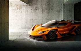 Apollo supercar front view HD wallpaper