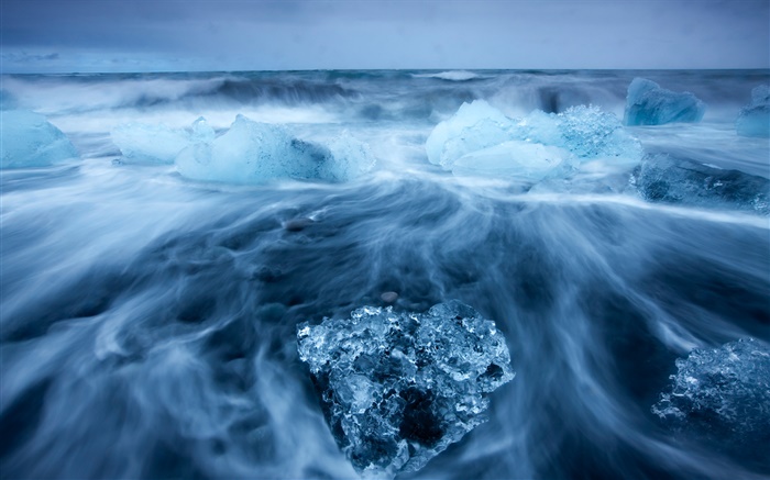 Arctic, blue ice, ocean Wallpapers Pictures Photos Images