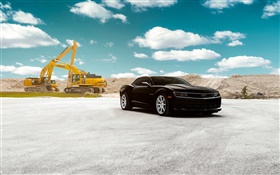Chevrolet Camaro SS black car