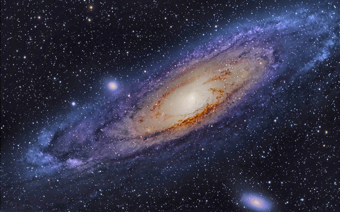 Galaxy, Andromeda, beautiful space, stars Wallpapers Pictures Photos Images