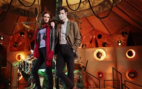 Matt Smith, Amy Pond, Doctor Who, TV Series HD wallpaper