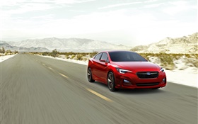 Subaru Impreza red car speed
