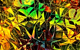 Abstract design, shapes, mirror broken, colors HD wallpaper