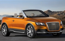 Audi Cabriolet 2.3 golden colors HD wallpaper