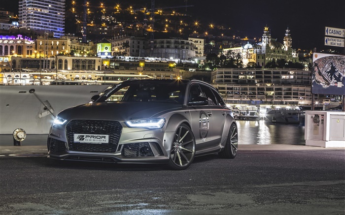 Audi PD600R RS 6 silver car Wallpapers Pictures Photos Images