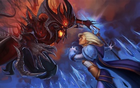 Diablo, Jaina Proudmoore, Heroes of the Storm HD wallpaper