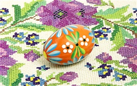 Easter egg, tablecloth HD wallpaper