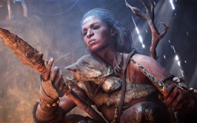 Far Cry: Primal, girl use spear HD wallpaper