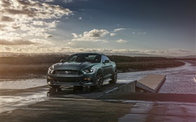 Ford Mustang 2015 GT supercar front view HD wallpaper