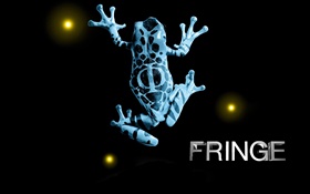 Fringe, frog, creative, black background HD wallpaper