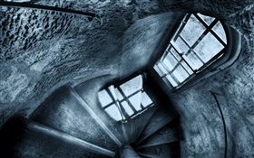 Melancholy windows, blue style HD wallpaper