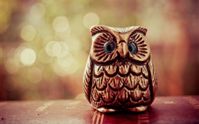 Toy, wood bird owl HD wallpaper