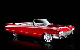 1960 Cadillac Sixty-Two Convertible, red color
