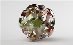 3D creative design ball HD wallpaper
