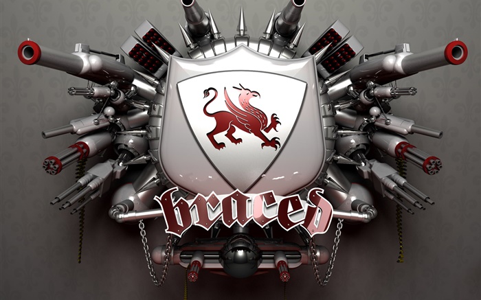 3D creative design, many weapons Wallpapers Pictures Photos Images