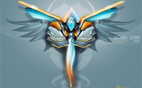 3D creative pictures, eagle, wings HD wallpaper