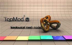 3D design, curves, colorful colors HD wallpaper