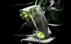Alienware cool computer, creative 3D design HD wallpaper