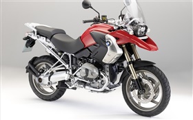 BMW R1200 GS motorcycle front left view HD wallpaper