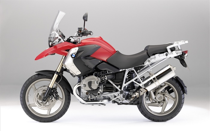 BMW R1200 GS motorcycle, red and black Wallpapers Pictures Photos Images
