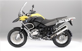 BMW R1200 GS motorcycle, yellow and black