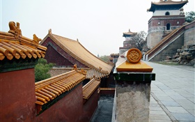 Beijing Forbidden City buildings, China HD wallpaper