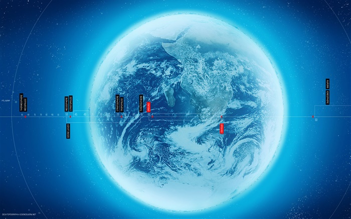 Blue Earth in the space, beautiful, creative pictures Wallpapers Pictures Photos Images
