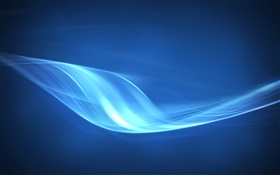 Blue light curve, abstract pictures HD wallpaper
