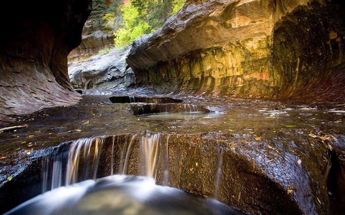 Canyon, water, creek Wallpapers Pictures Photos Images