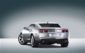 Chevrolet SS silver car rear view HD wallpaper