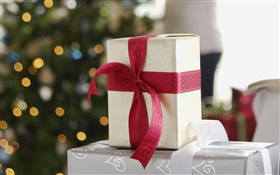 Christmas gift, box HD wallpaper