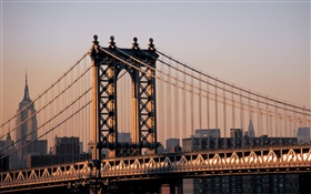 City of New York, USA, bridge HD wallpaper