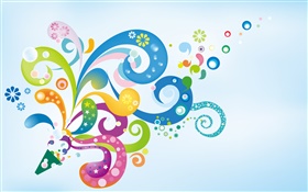 Colorful fireworks, vector creative pictures HD wallpaper