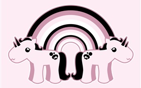 Creative design, unicorn HD wallpaper