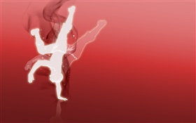 Creative design, vector, person, dance HD wallpaper