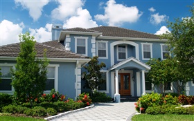 Europe buildings, villas Closeup