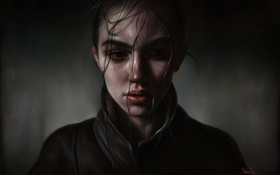 Fantasy woman, art, face HD wallpaper
