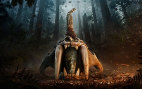 Far Cry: Primal, skull, forest HD wallpaper
