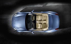 Ferrari California 2008 blue car top view HD wallpaper