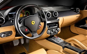 Ferrari F430 supercar cab close-up HD wallpaper