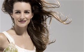 Girl hair flying in the wind