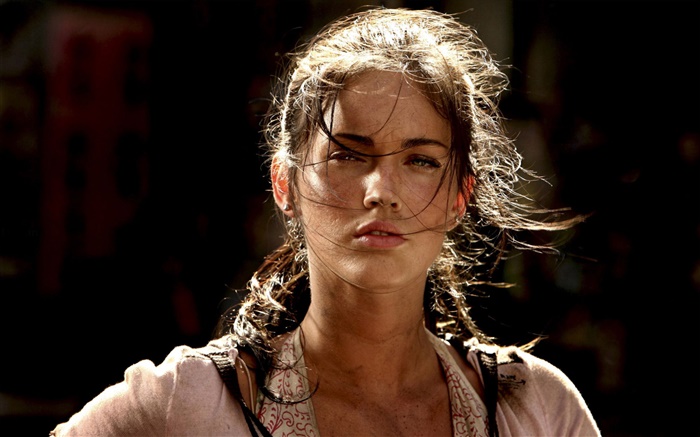 Girl in the wind, black background Wallpapers Pictures Photos Images