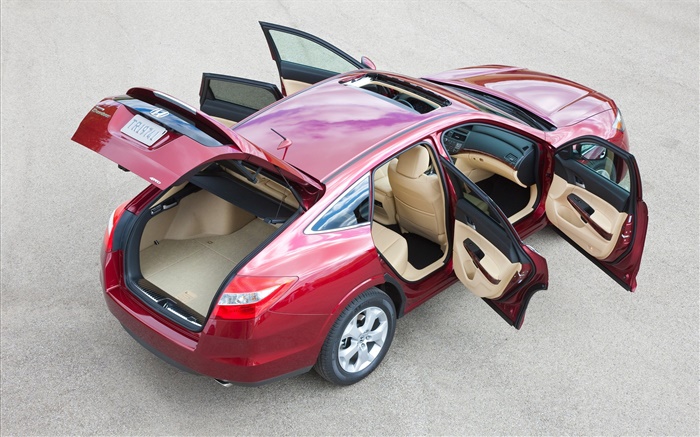 Honda Accord red car, doors opened Wallpapers Pictures Photos Images