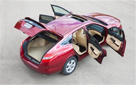Honda Accord red car, doors opened HD wallpaper