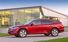 Honda Accord red car side view