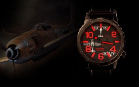 Jack Pierre watches, plane, red color