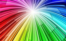 Light lines rainbow, abstract background HD wallpaper