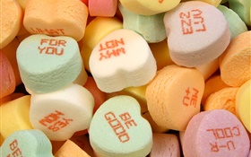 Love hearts candy HD wallpaper