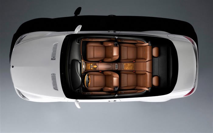 Mercedes-Benz white car top view Wallpapers Pictures Photos Images
