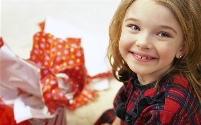 New Year, Merry Christmas, happy girl Wallpapers Pictures Photos Images